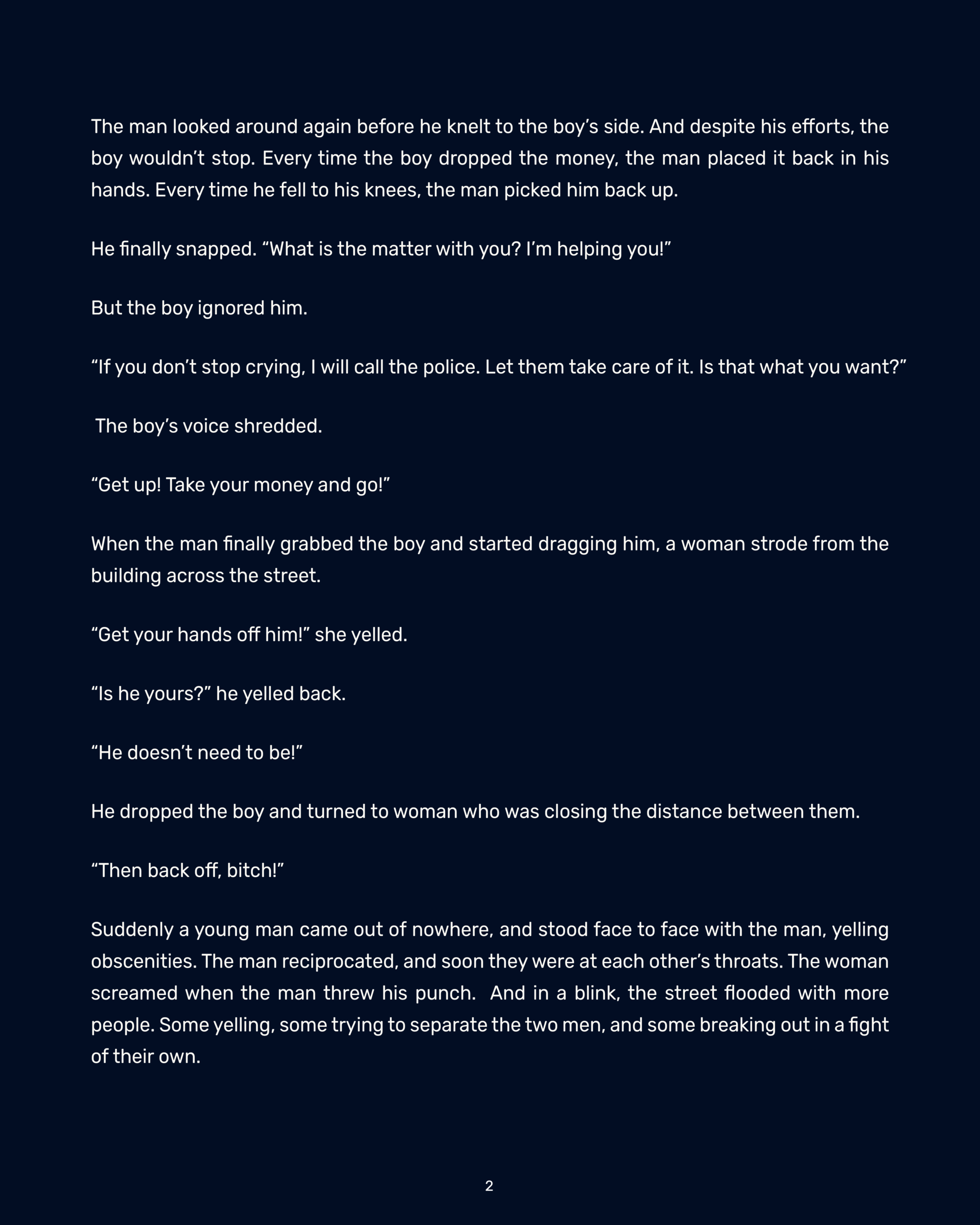 The Boy Who Cried For Help