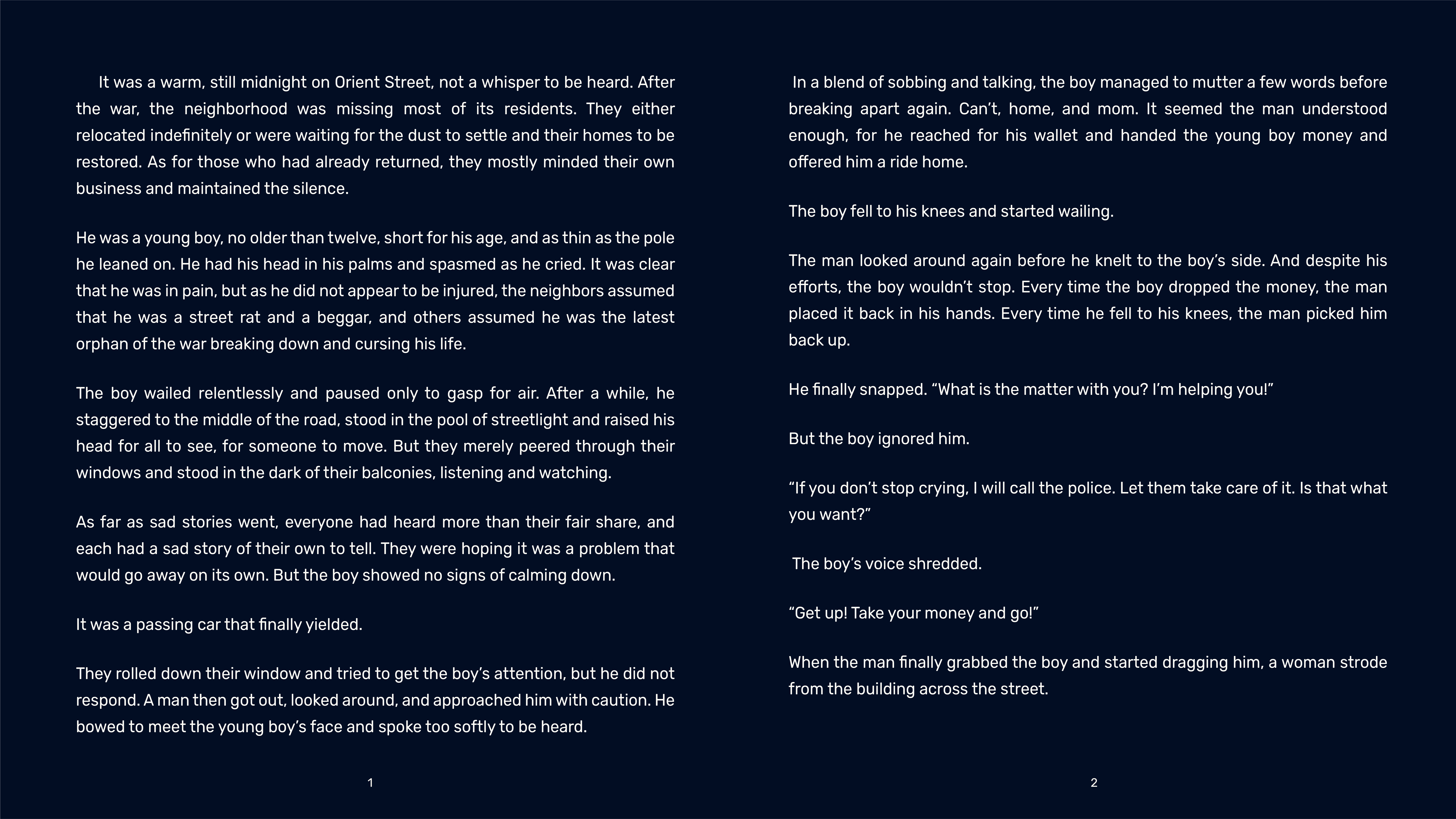 The Boy Who Cried For Help